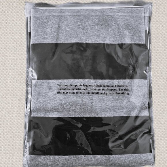 NWT Xhilaration Gray/Black Striped 3/4 Sleeve Women's Sleepwear - XL - Picture 5 of 9